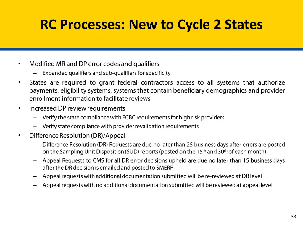 rc processes new to cycle 2 states