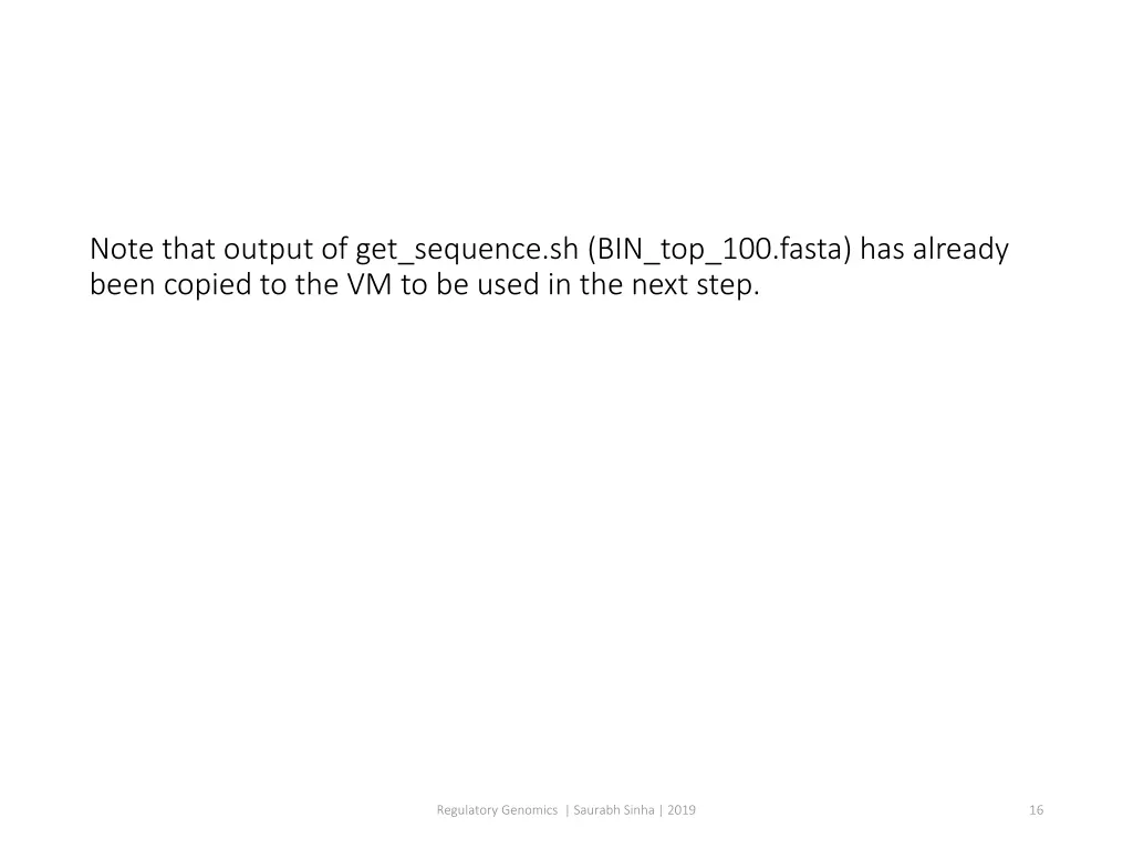 note that output of get sequence