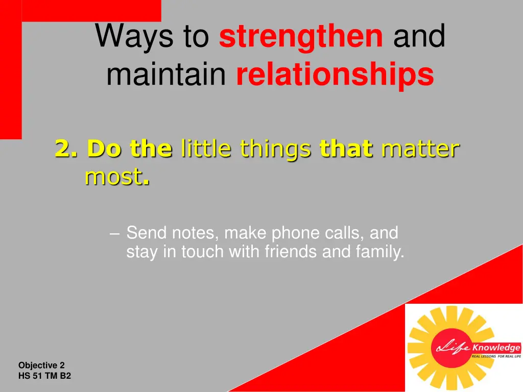 ways to strengthen and maintain relationships 1