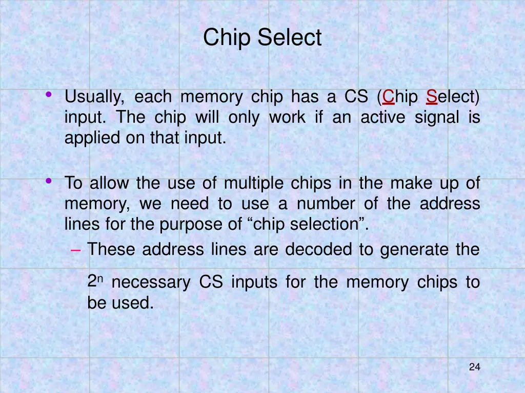chip select