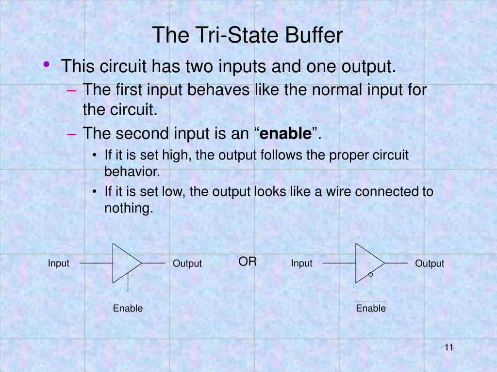 the tri state buffer