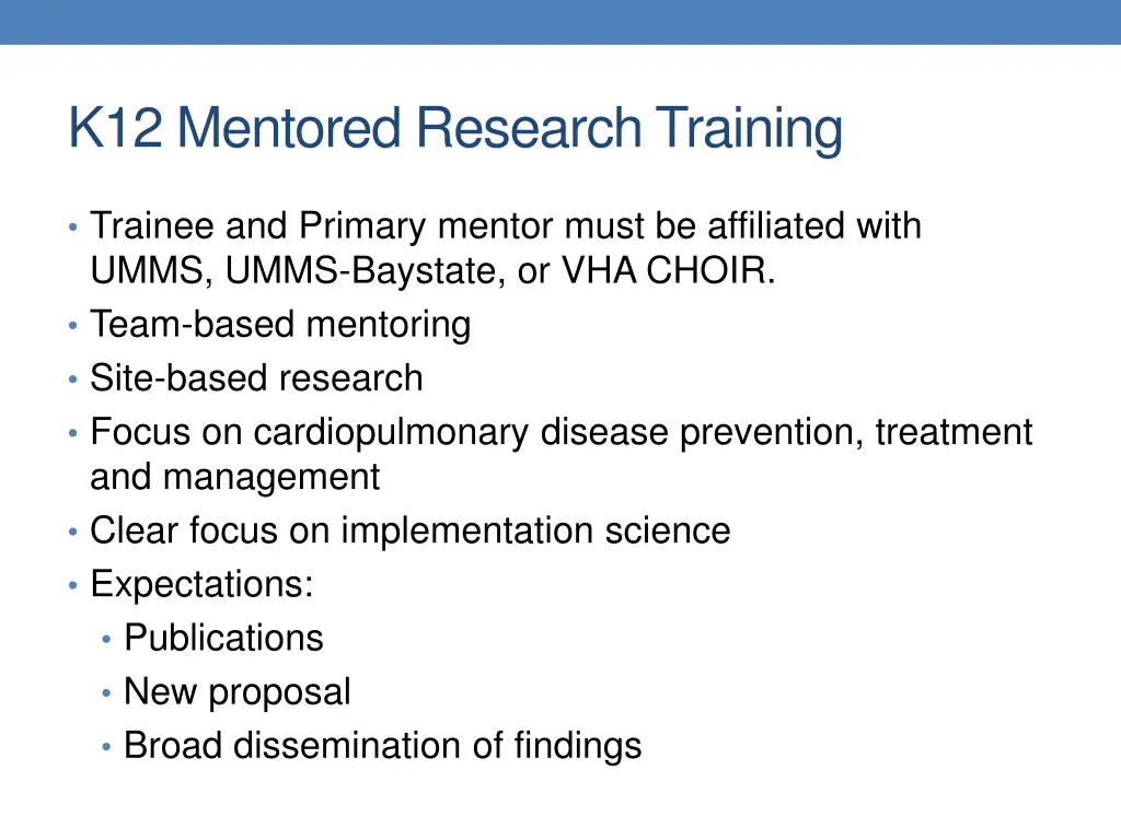 k12 mentored research training