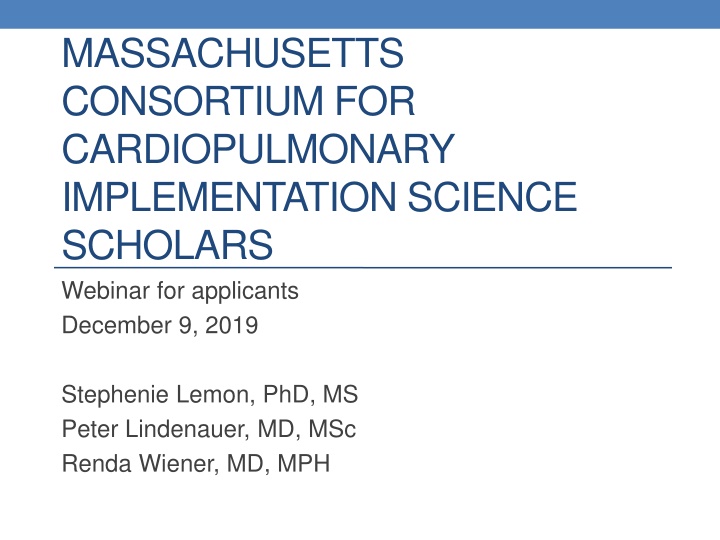 massachusetts consortium for cardiopulmonary