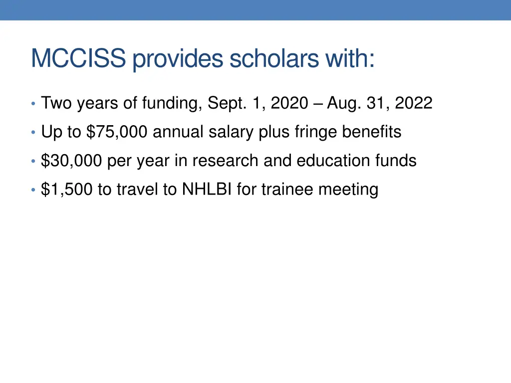 mcciss provides scholars with