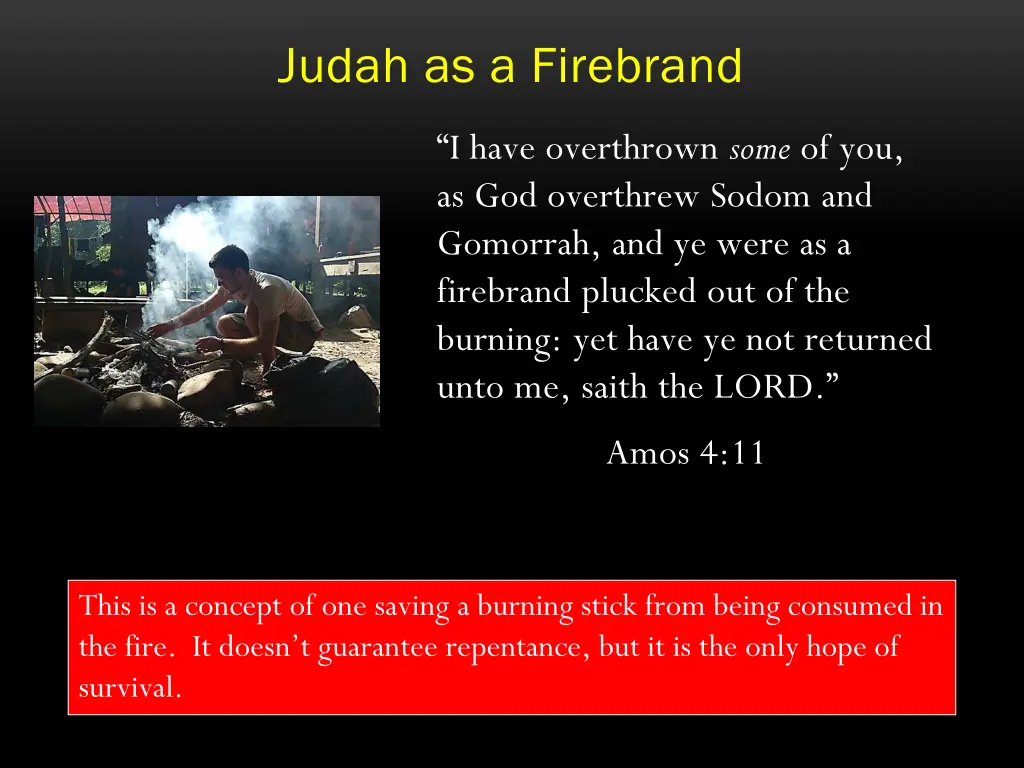 judah as a firebrand