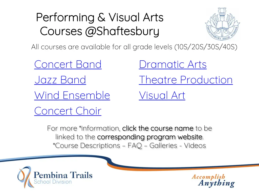 performing visual arts performing visual arts