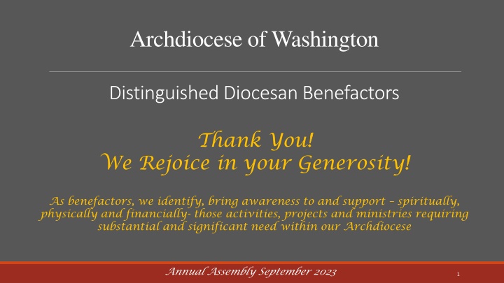 archdiocese of washington