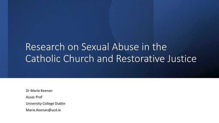 research on sexual abuse in the catholic church