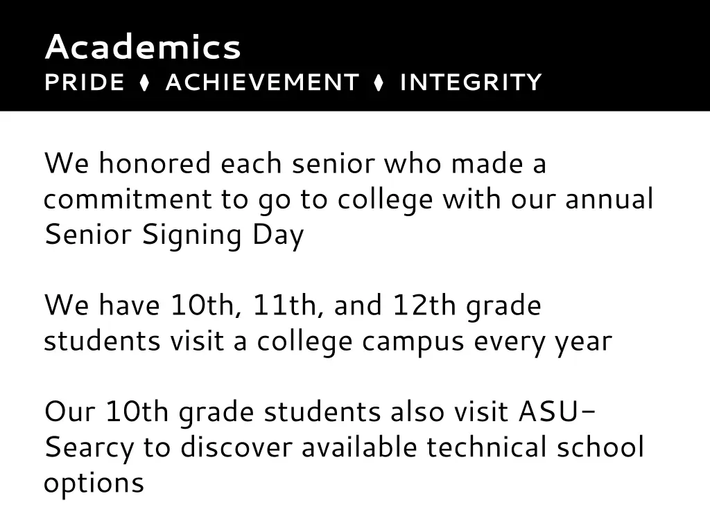 academics pride achievement integrity 1