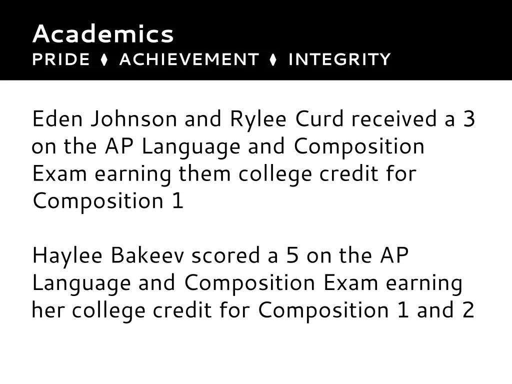 academics pride achievement integrity 2