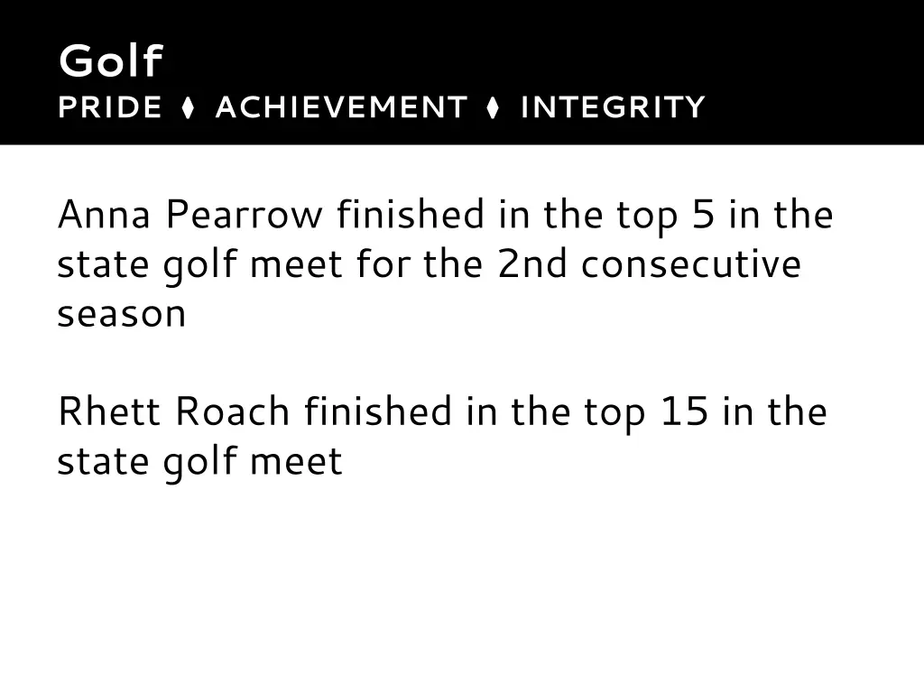 golf pride achievement integrity