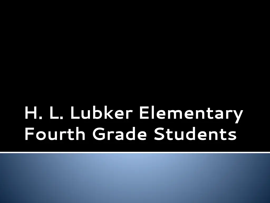 h l lubker elementary fourth grade students