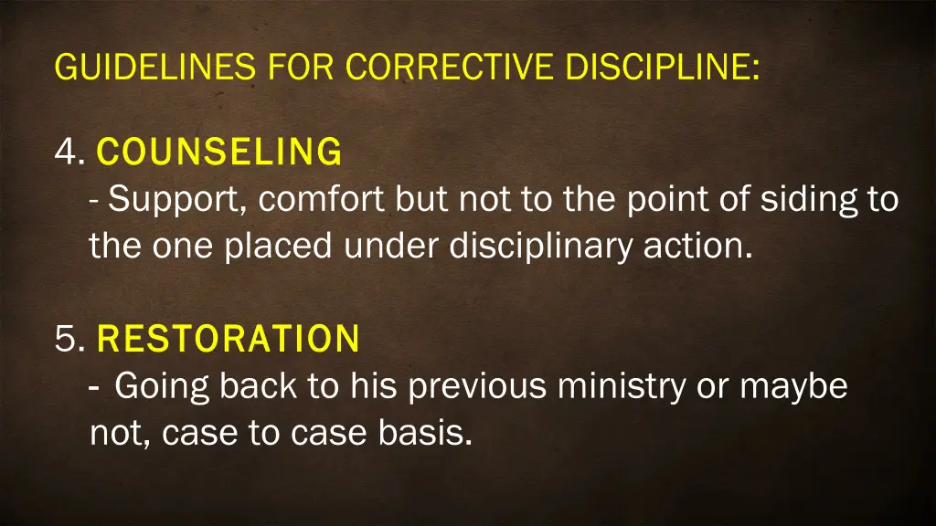 guidelines for corrective discipline 1