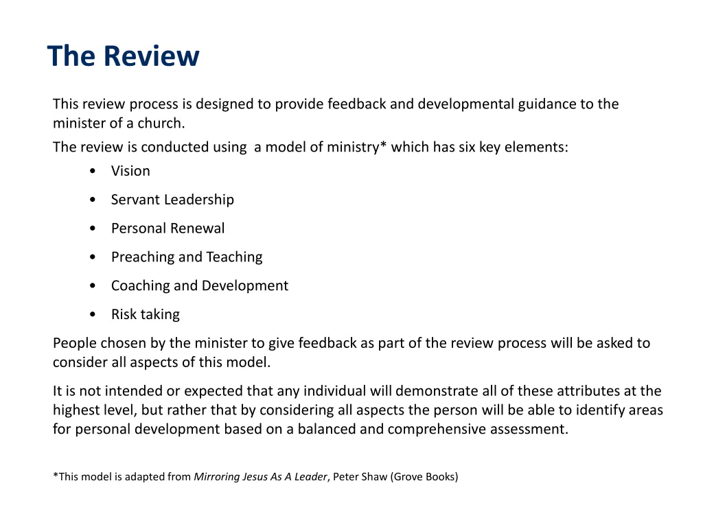 the review