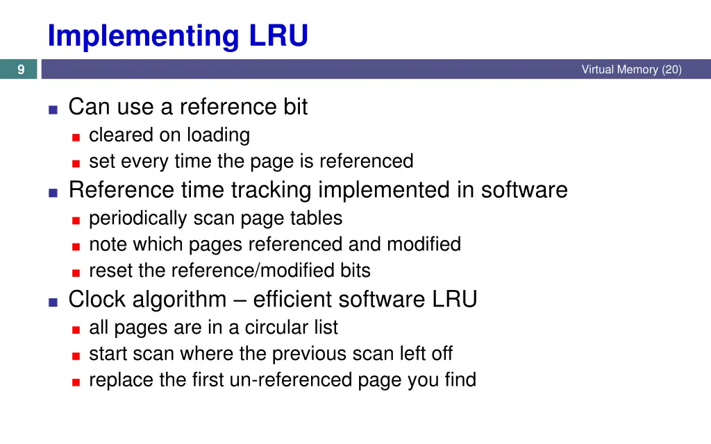 implementing lru