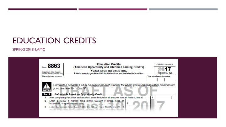education credits