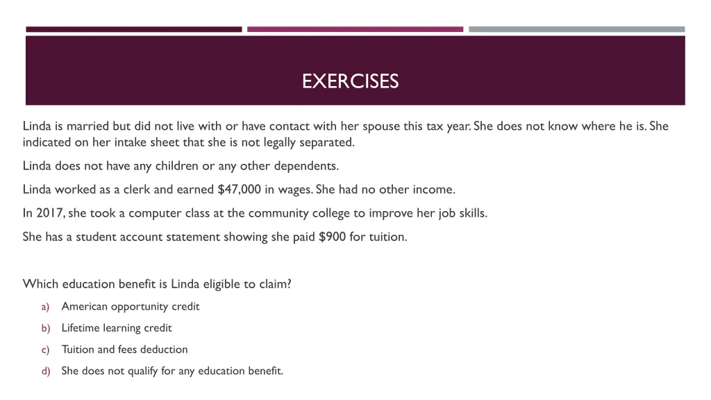 exercises 1