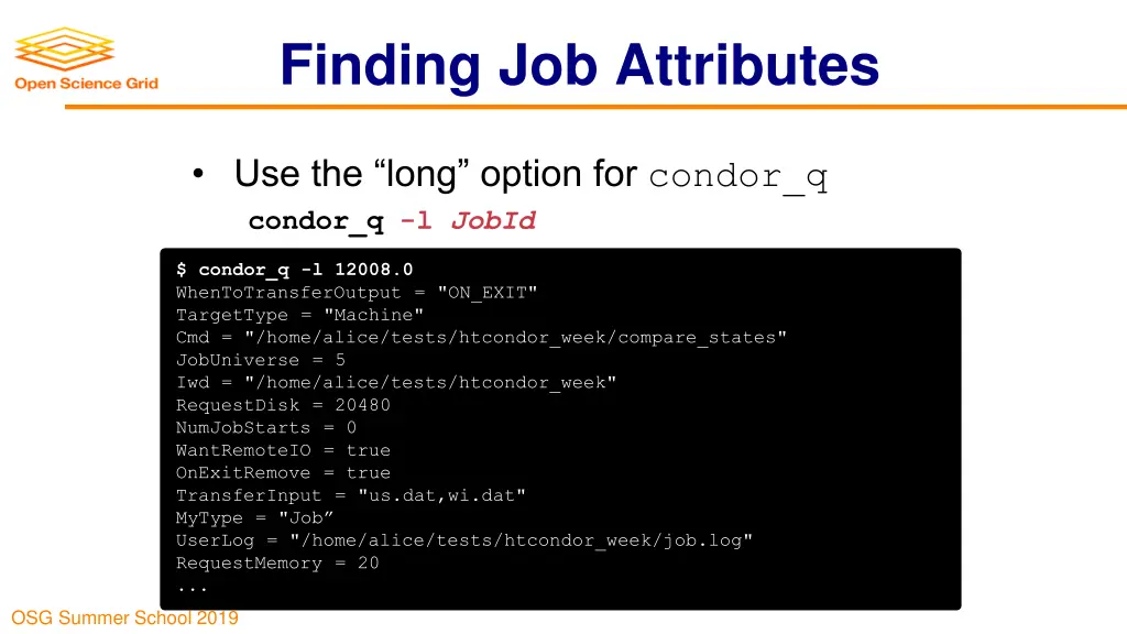 finding job attributes