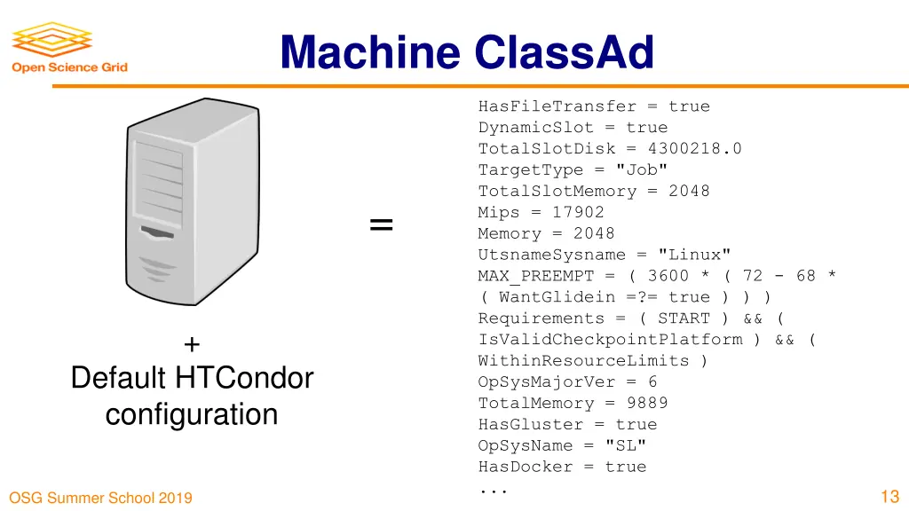 machine classad