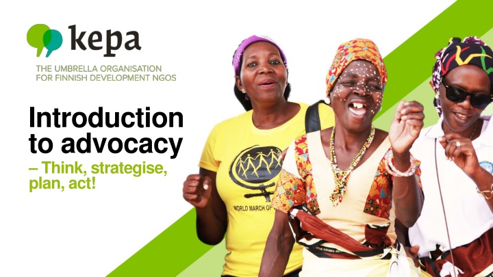 introduction to advocacy think strategise plan act