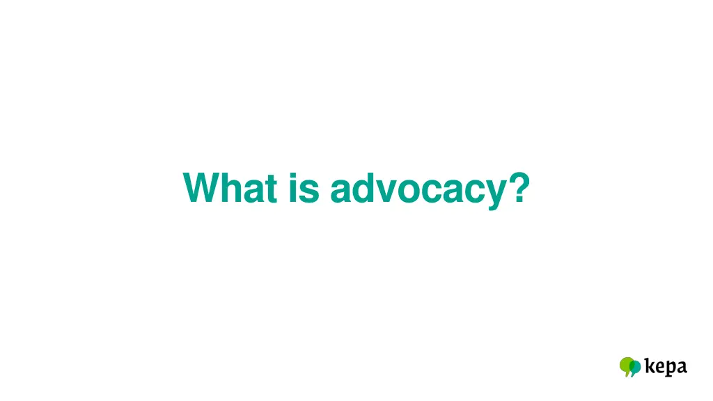 what is advocacy