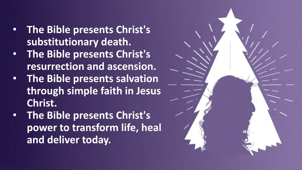 the bible presents christ s substitutionary death