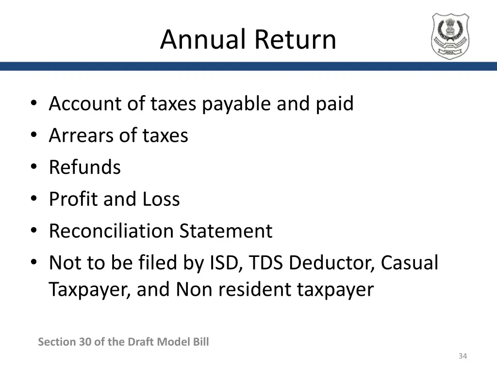 annual return 1
