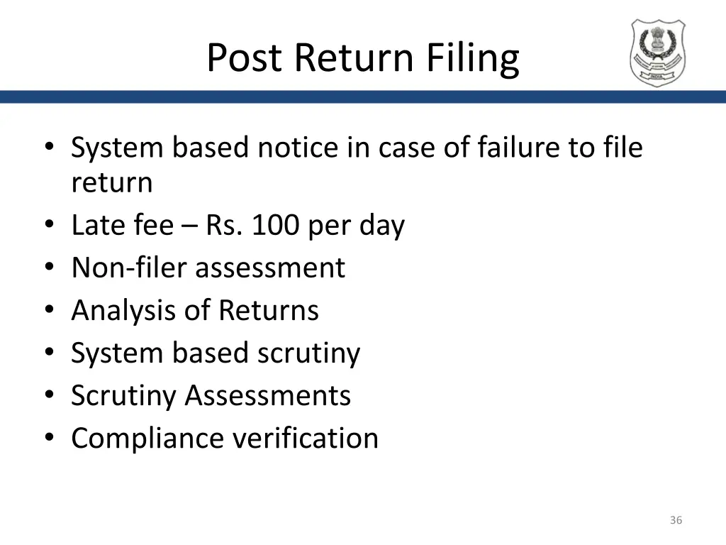 post return filing
