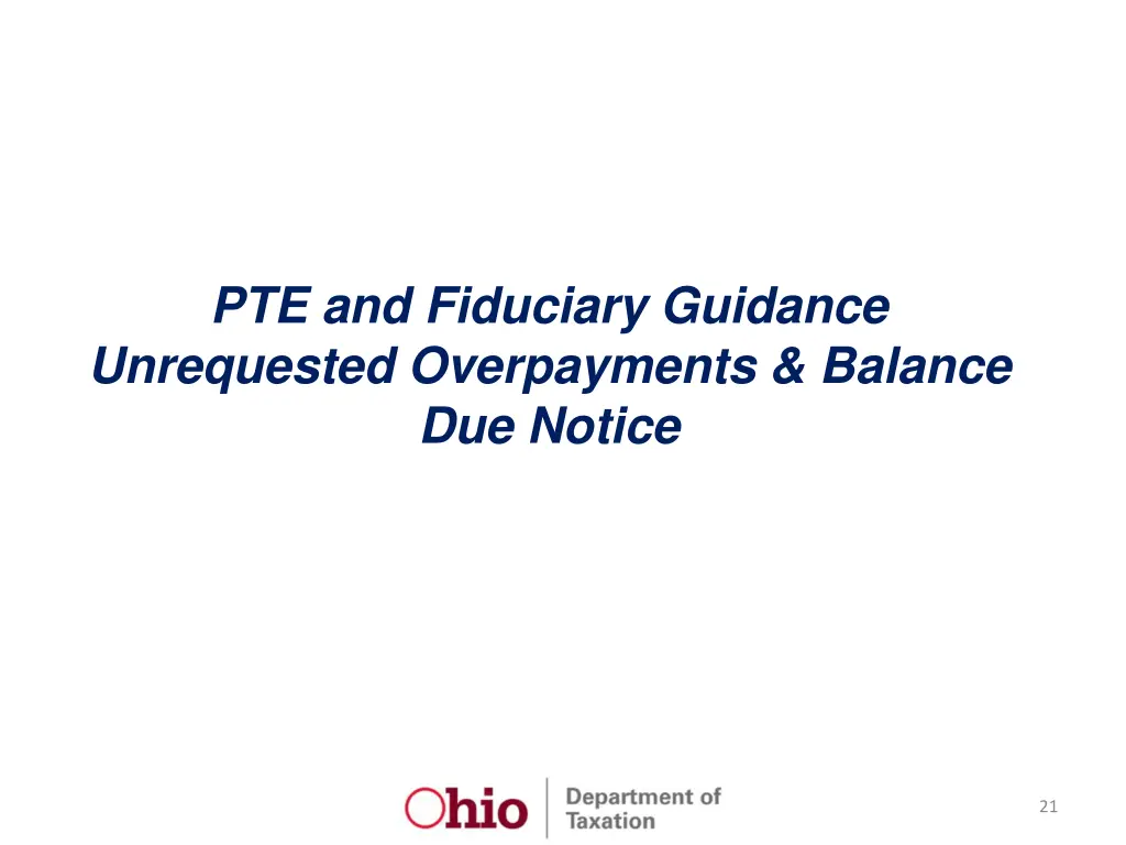 pte and fiduciary guidance unrequested