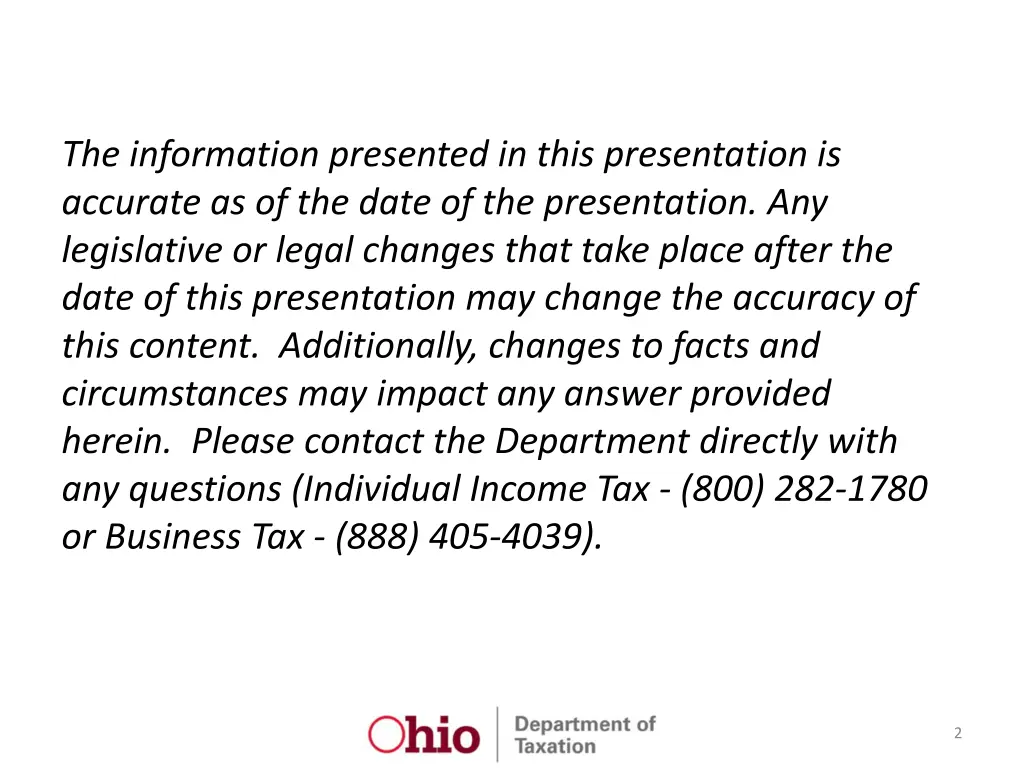 the information presented in this presentation