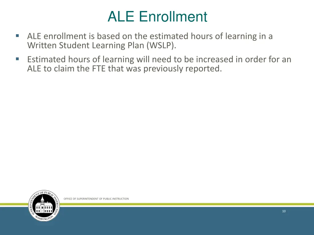 ale enrollment