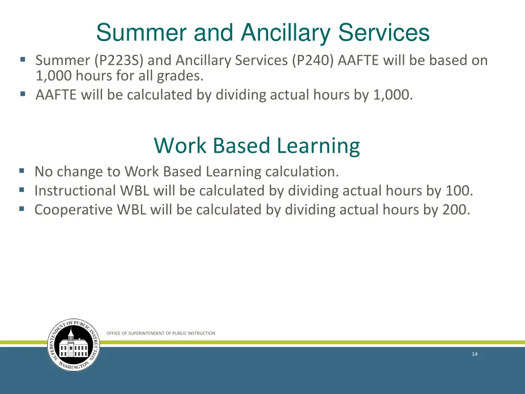 summer and ancillary services