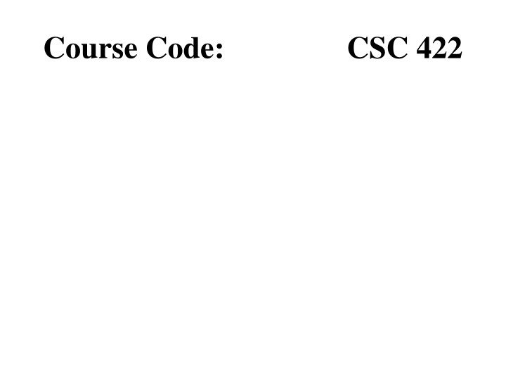 course code