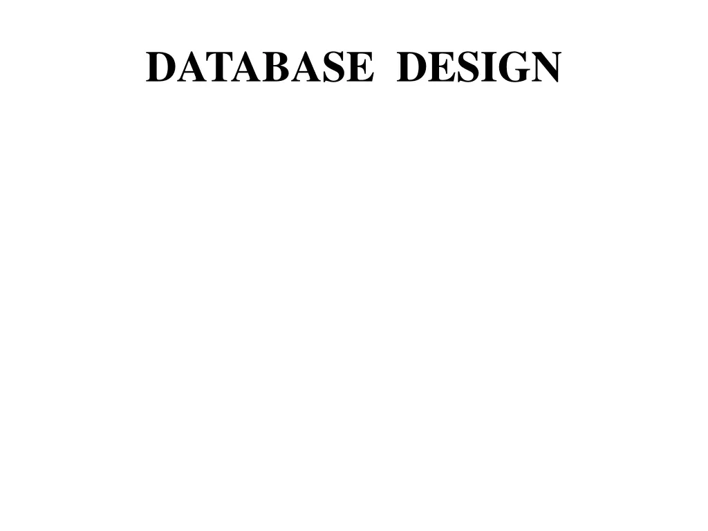 database design