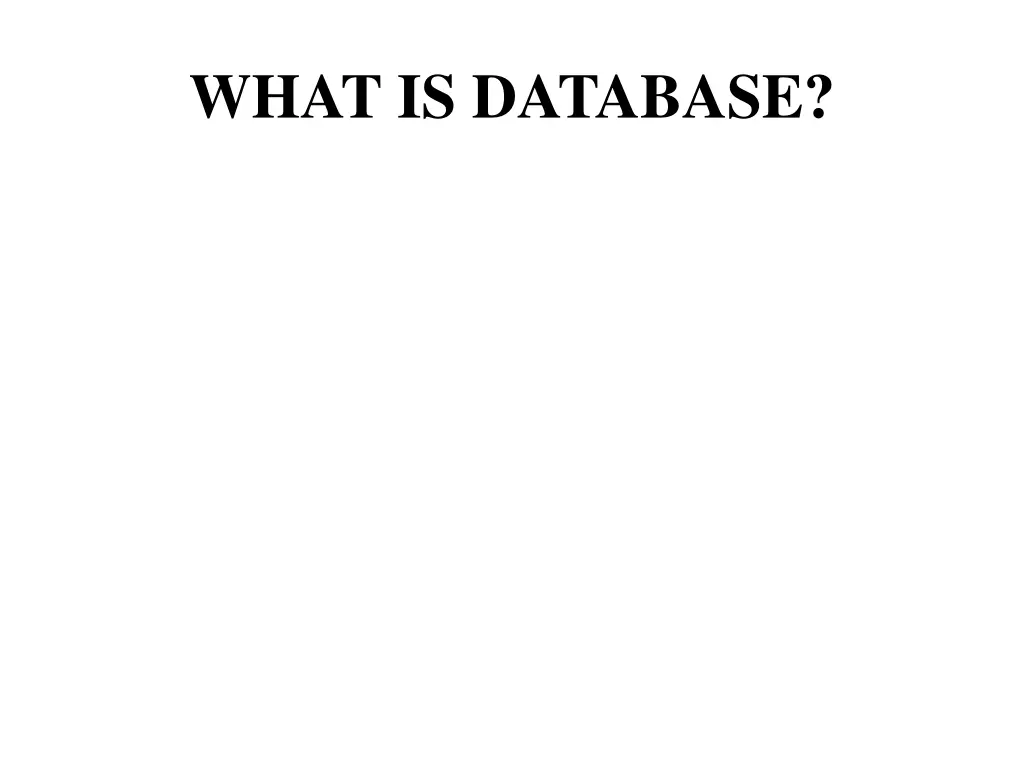 what is database