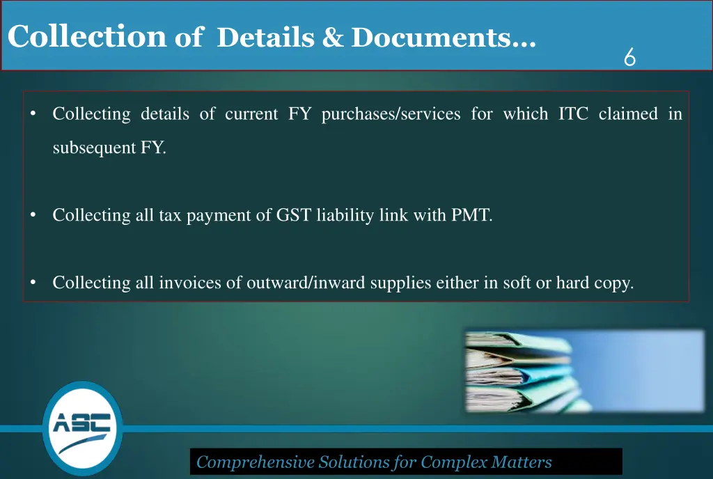 collection of details documents 1