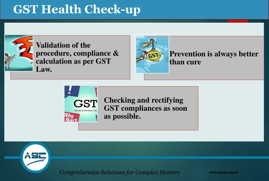 gst health check up