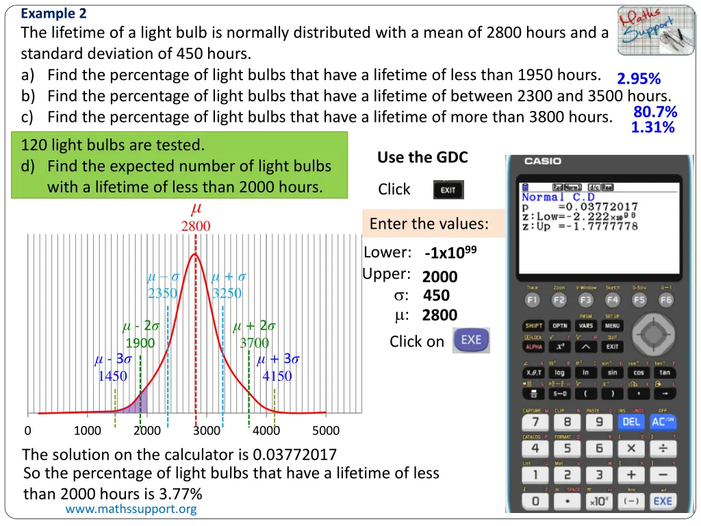 example 2 the lifetime of a light bulb 7