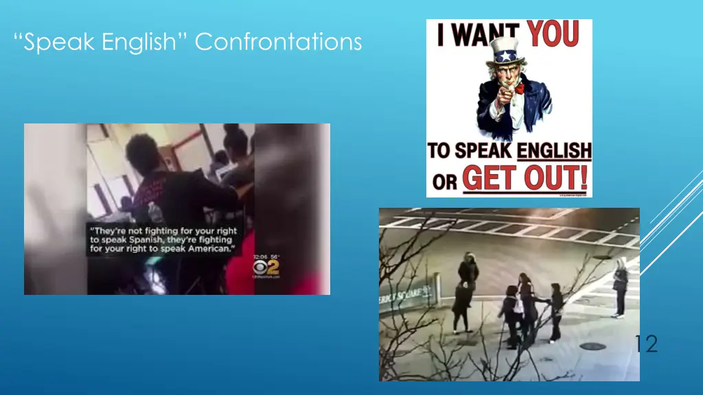 speak english confrontations