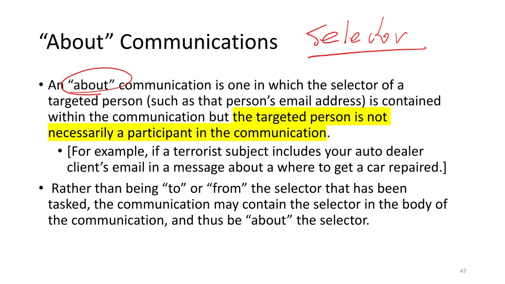 about communications