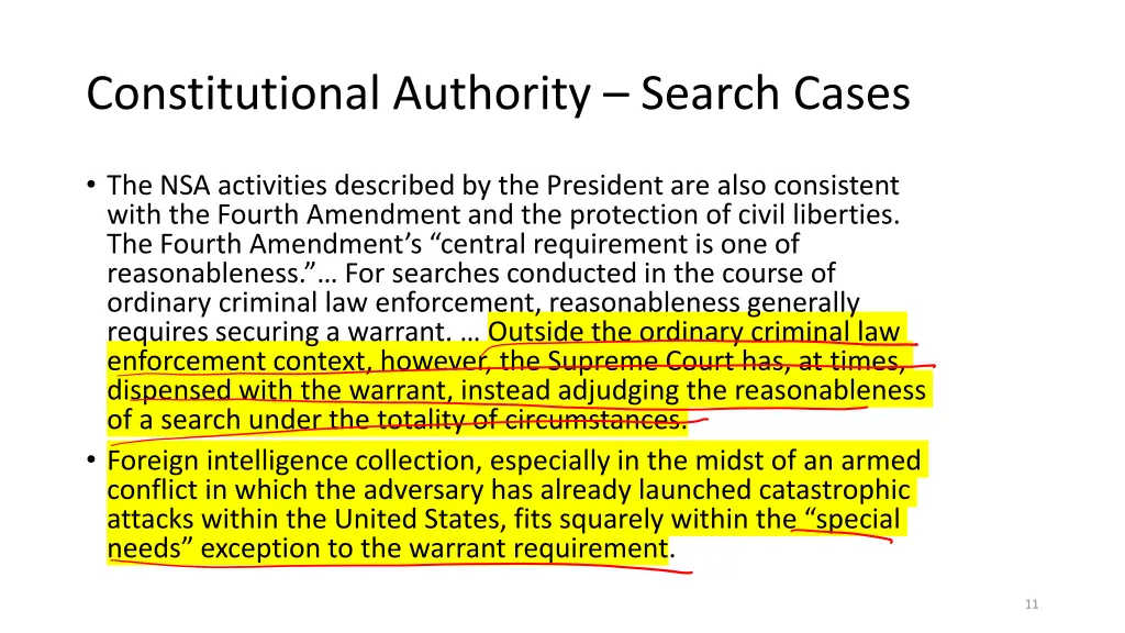 constitutional authority search cases 1