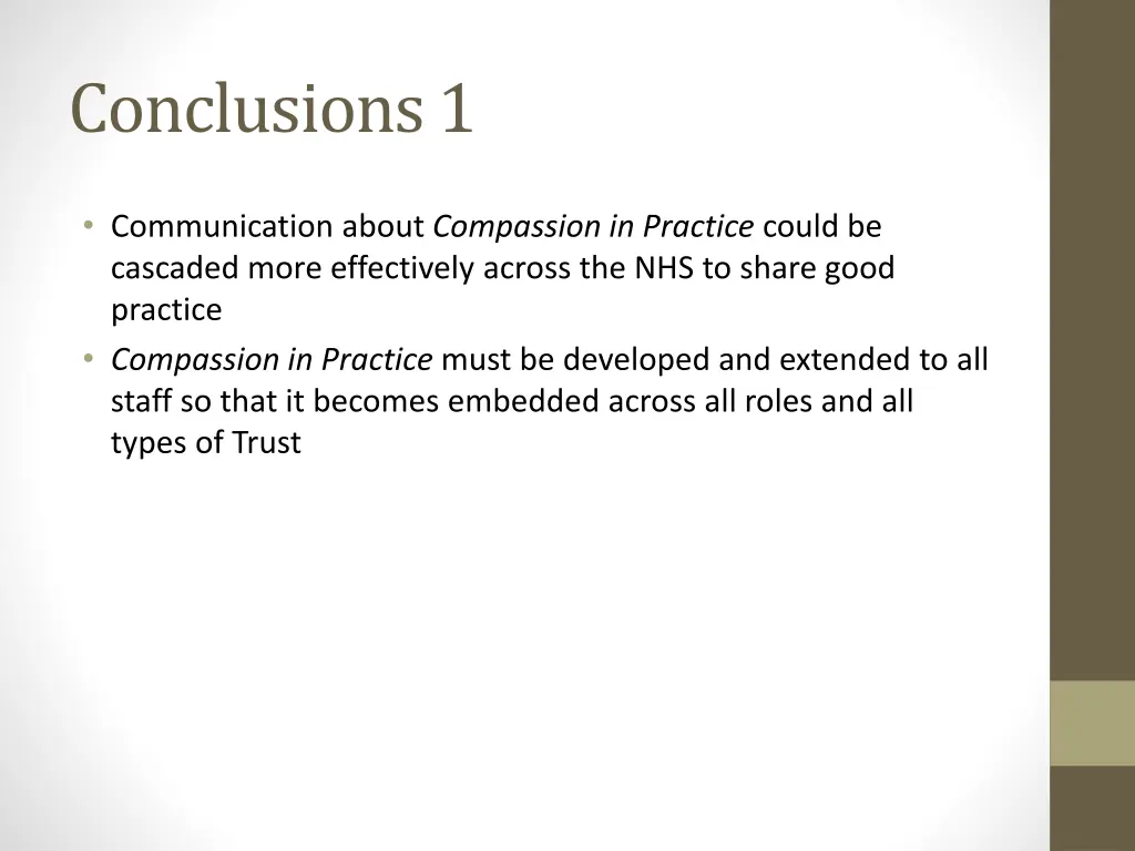 conclusions 1