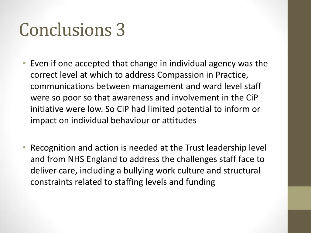 conclusions 3