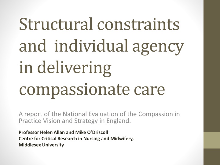 structural constraints and individual agency