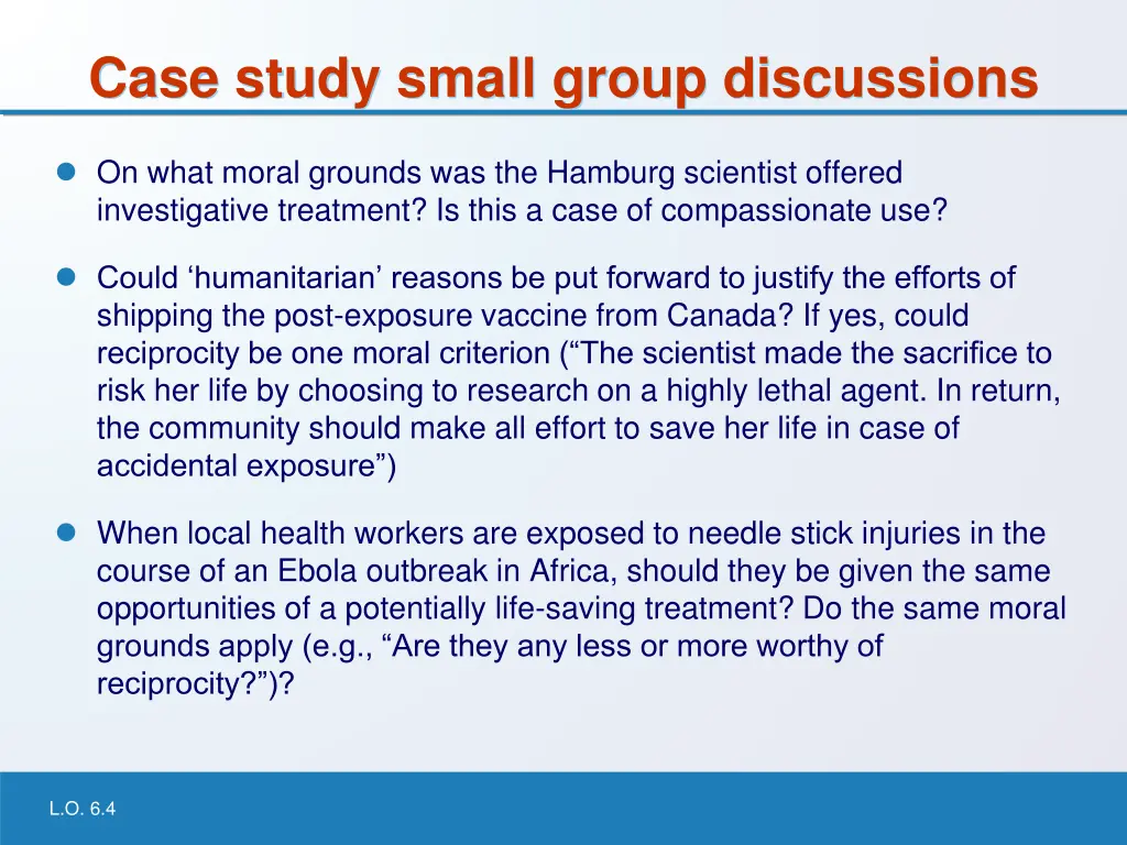 case study small group discussions