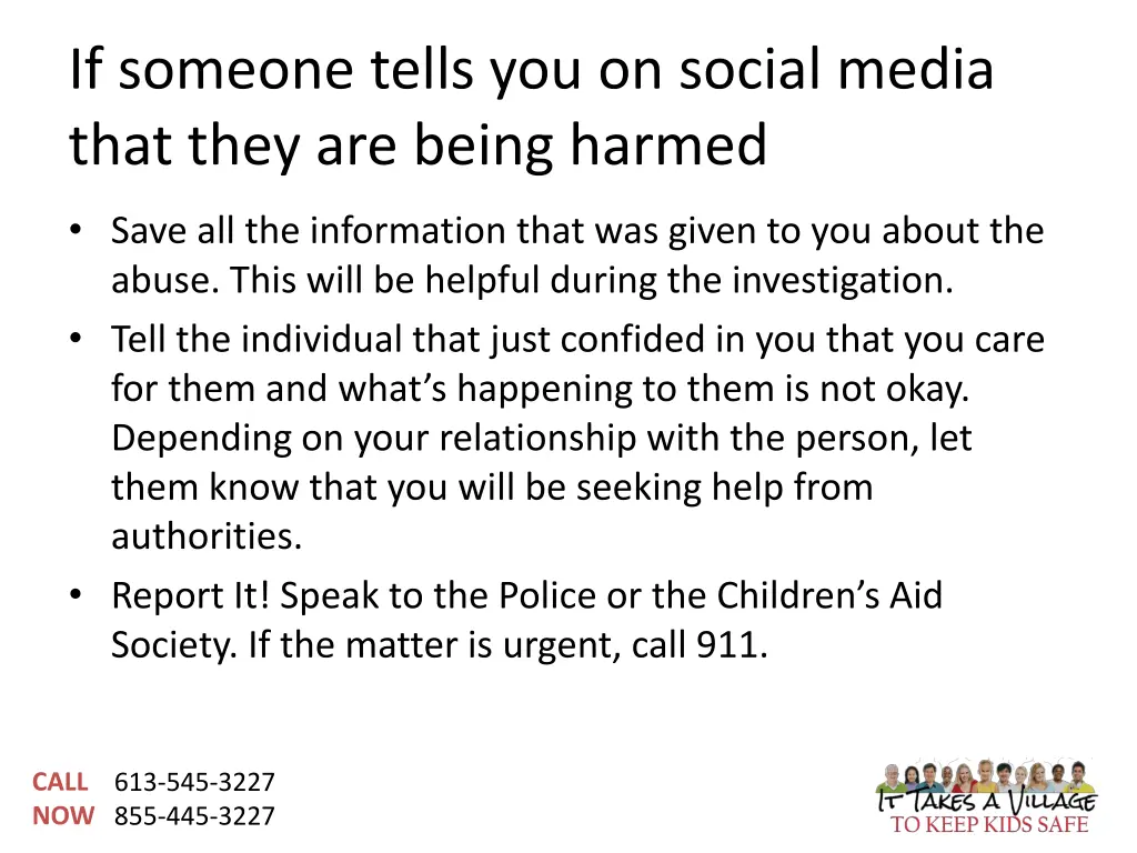 if someone tells you on social media that they