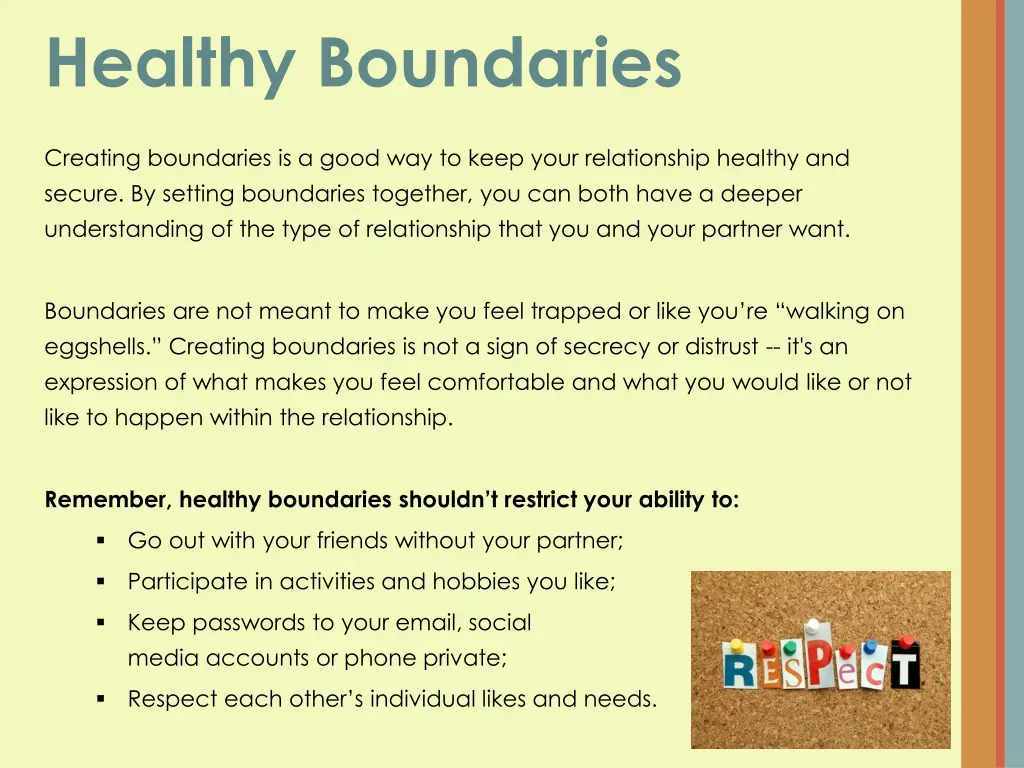 healthy boundaries