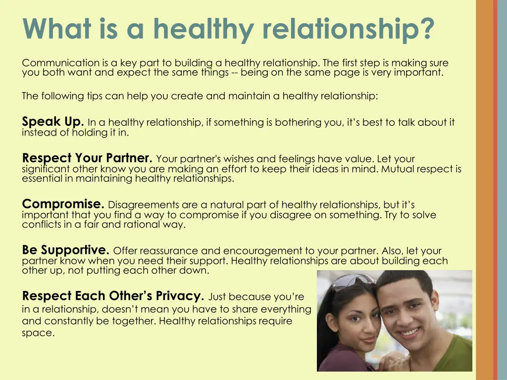 what is a healthy relationship 2