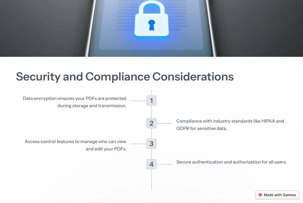 security and compliance considerations