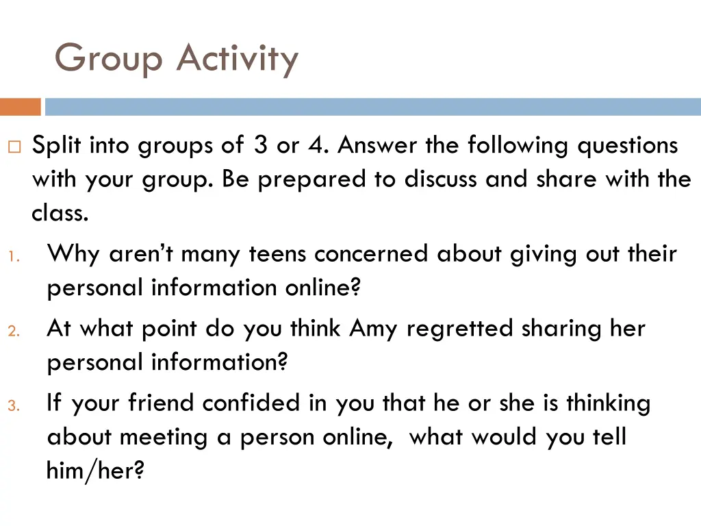 group activity